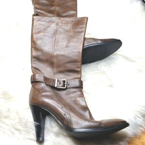 Barbara Bui Mid-calf Boots with Leather Buckle 7.5